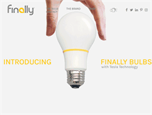 Tablet Screenshot of finallybulbs.com
